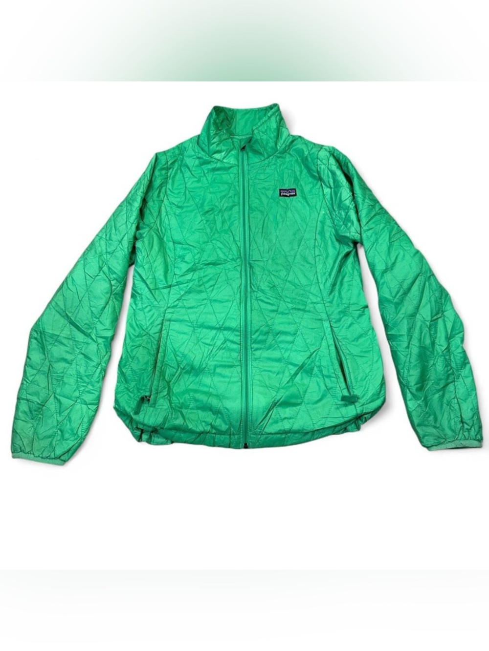 Patagonia Girl’s Green Nano Puff Primaloft Full Zip Jacket Size XL